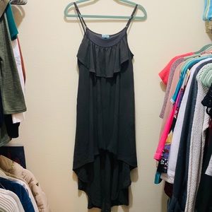 Dark Green, High Low Dress 👗